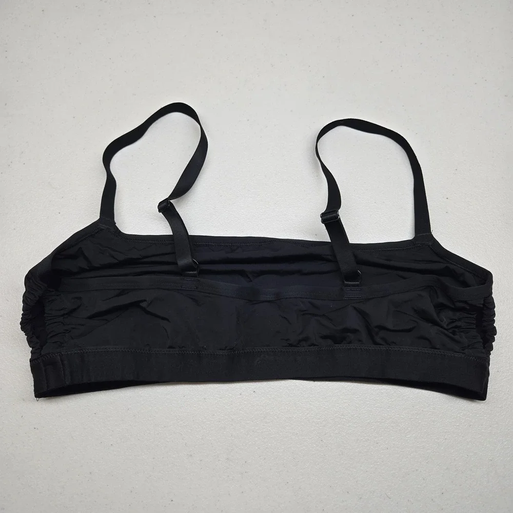 Aerie‎ Women Bra XL Black Bralette Wireless Strap Adjustable